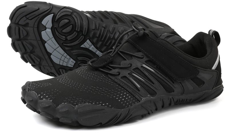 WHITIN Women's Minimalist Barefoot Trail Running Shoes | Wide Toe Box Size 7.5-8 Black 38 - Image 2